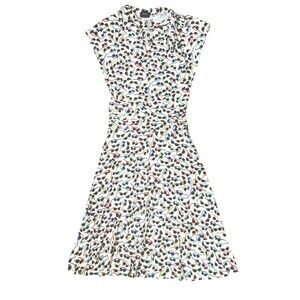 Retrolicious ModCloth Cat Eye Sunglasses Ruched Scarf Dress Made in USA Sz Med